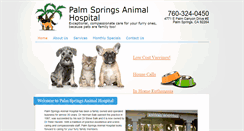 Desktop Screenshot of palmspringsanimalhospital.com